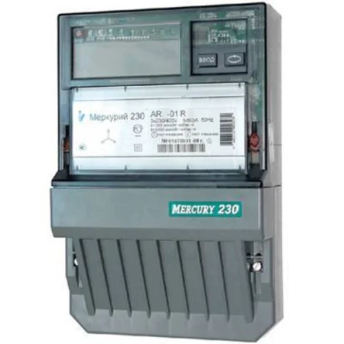 Счетчик "Меркурий" 230 AR-01 R 3ф 5-60А 1.0/2.0 класс точн. 1 тариф. RS485 ЖКИ